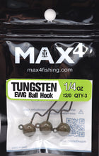 Load image into Gallery viewer, Tungsten Ball EWG Jig Head