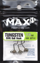 Load image into Gallery viewer, Tungsten Ball EWG Jig Head