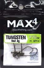 Load image into Gallery viewer, Tungsten Ned Rig Jig Heads
