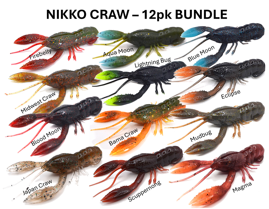 NIKKO CRAW - 12 pack BIG BUNDLE