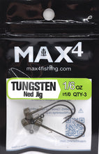 Load image into Gallery viewer, Tungsten Ned Rig Jig Heads
