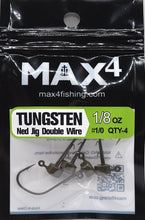 Load image into Gallery viewer, Tungsten Ned Rig Jig Heads (Double Keeper)
