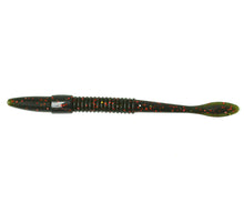 Load image into Gallery viewer, LEGACY CLUB-TAIL HOLLOW BASS WORM - Watermelon Red Flake (#323)

